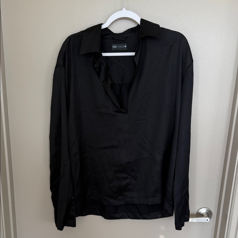 Zara Black Dress Shirt for Men